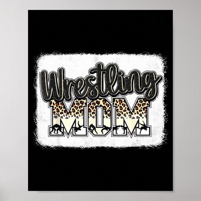 Affiche Wrestling Mom Leopard Mother Mama Wrestl Wrestler  (Devant)