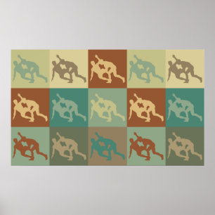 Affiche Wrestling Pop Art