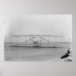 Affiche Wright Brothers 1903 Machine (vue frontale)