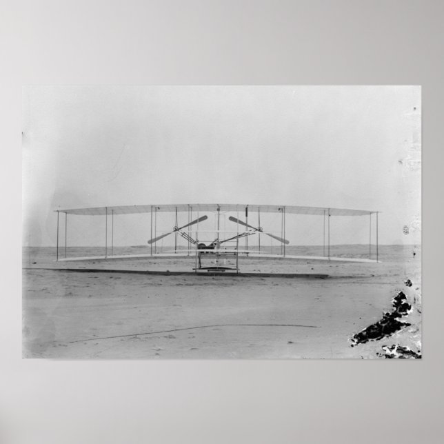 Affiche Wright Brothers 1903 Machine (vue frontale) (Devant)