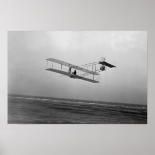 Affiche Wright Brothers Glider En Vol - Kitty Hawk