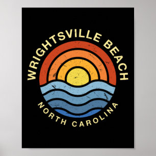 Affiche Wrightsville Beach North Carolina Nc Summer Wilmin