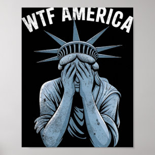 Affiche Wtf Amérique États-Unis Politique Et Démocratie 
