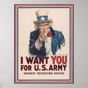 Affiche ww1 appel à l'affiche de recrutement de l'armée am