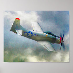 Affiche WW2 Aircraft AIR FORCE RAIDERS