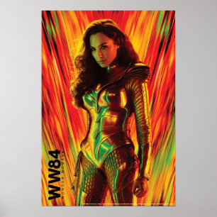 Affiche WW84   Rouge-Orange Wonder Woman Kaleidoscope