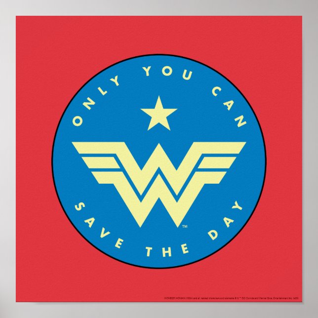 Affiche WW84 | Wonder Woman Vous Ne Pouvez Sauver La Journ (Devant)