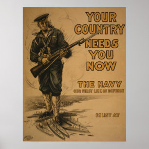 Affiche WW I votre pays a besoin de vous