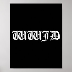 Affiche Wwjd que ferait jésus inspirational