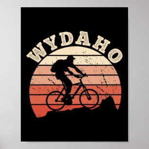Affiche Wydaho Wyoming Idaho VTT Cycliste