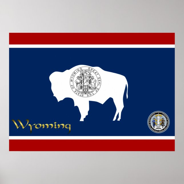 Affiche Wyoming flag (Devant)