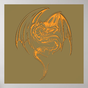 Affiche Wyvern Dragon Sont Des Créatures Mythiques Imagina
