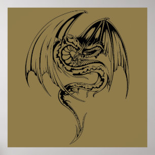 Affiche Wyvern Dragon Sont Des Créatures Mythiques Imagina