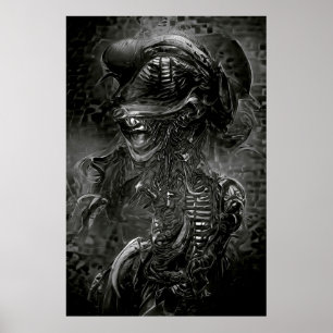 Affiche Xenomorph B&W