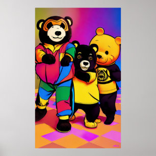 Affiche Xi Jinping à la fête des enfants