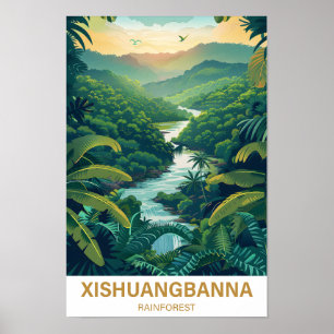Affiche Xishuangbanna Rainforest Yunan Tiongkok Voyage