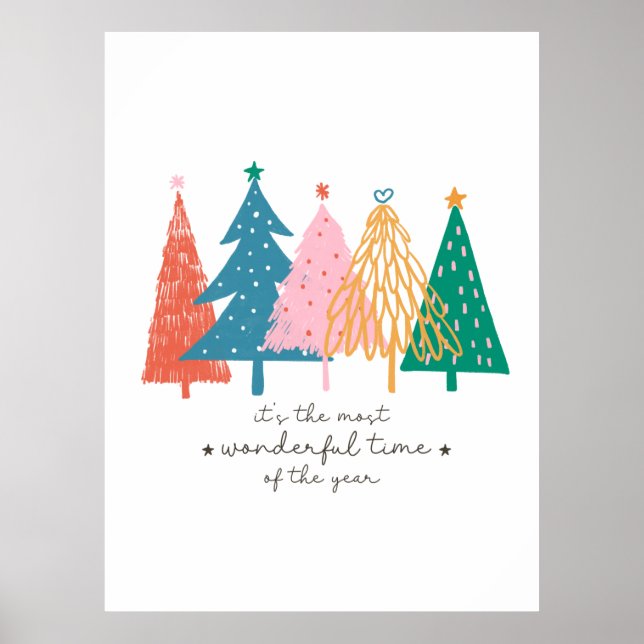 Affiche Xmas Gift It Is The Most Wonderful Time (Devant)