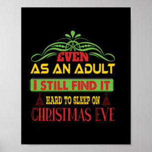 Affiche Xmas Gift Sleep On Christmas Eve