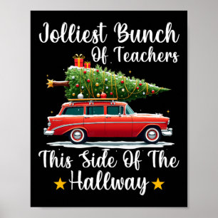 Affiche Xmas Jolle Bunch D'Enseignants De Ce Côté Du H
