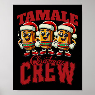 Affiche Xmas Tamale Nourriture drôle Mexique Noël Tamale M