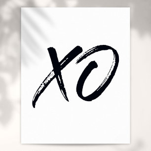 Affiche XO Script Love and Hugs