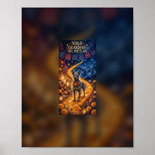Affiche Xolo Spirit Guide Dia de los Muertos