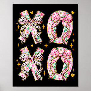 Affiche Xoxo Câlins Et Baiserscoeurs Amour Coquette Saint-