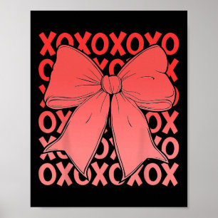 Affiche Xoxo Les Lettres D'amour Originales Rétro à Carrea