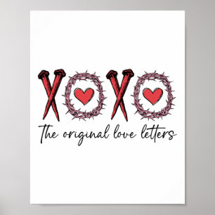 Affiche Xoxo Les Lettres d'Amour Originales Valen Retro Ch