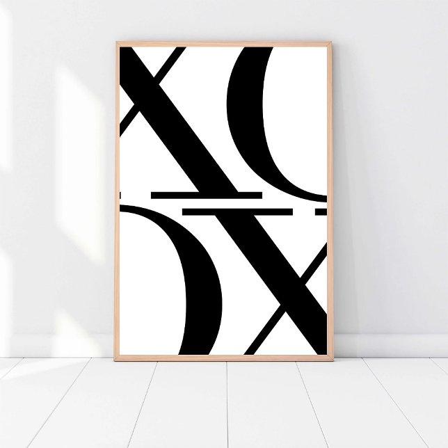 Affiche XOXO Mode minimaliste Design d'intérieur d'oeuvres (Créateur téléchargé)