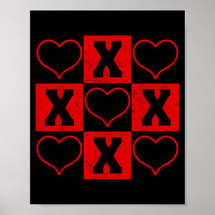 Affiche Xoxo Saint-Valentin Couple Cœur Mignon Cadeau de S