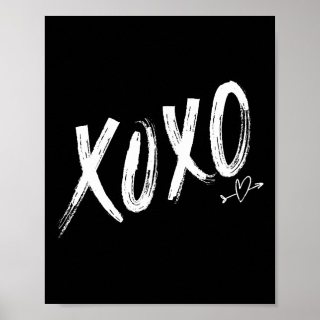 Affiche Xoxoxo Saint-Valentin Fête de février  (Devant)