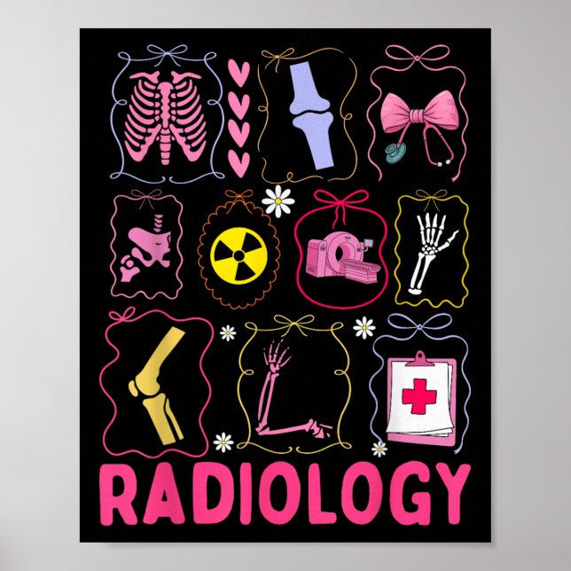 Affiche Xray Rad Tech Radiologie Santé Appréciation Te (Devant)