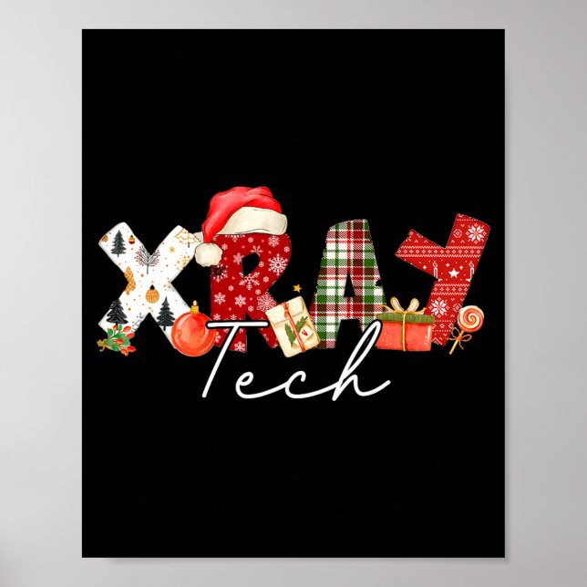 Affiche Xray Tech Christmas Bow Rad Tech Radiology Gift Me (Devant)