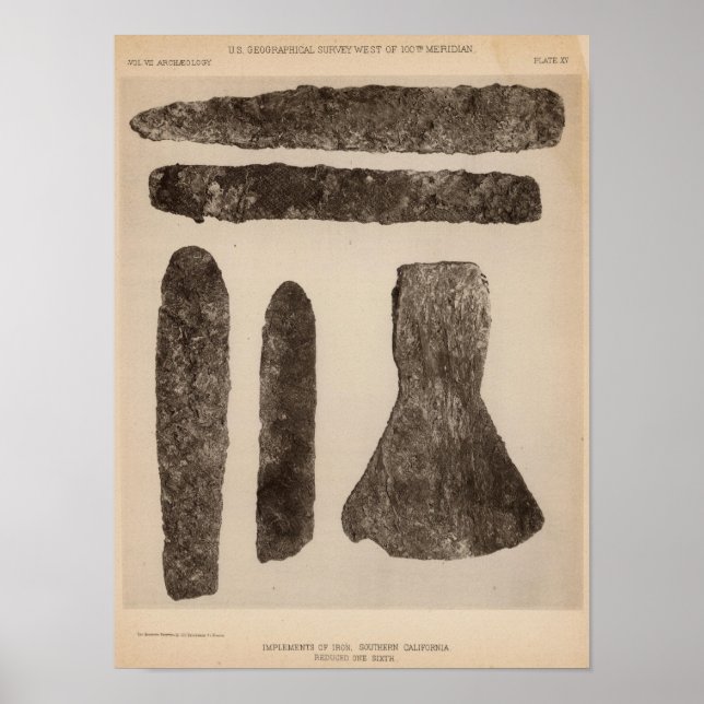 Affiche XV Instruments en fer, So California (Devant)