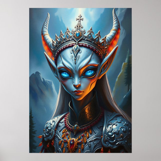 Affiche Xylanthia l'Oracle cornu - Fantastique gothique so (Devant)