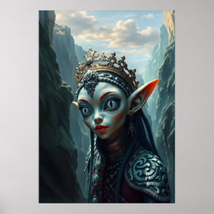 Affiche Xylariel Reine du Canyon des Abysses Fantastique S