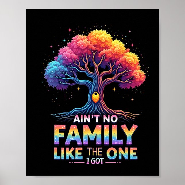 Affiche Y'a pas de famille comme celle que j'ai réunion de (Devant)