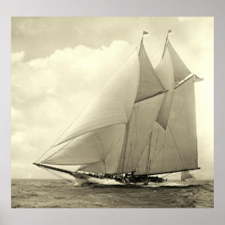 Affiche Yacht 'America' 1910