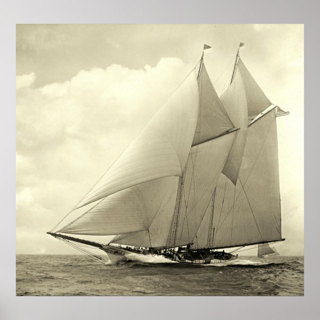 Affiche Yacht 'America' 1910 (Devant)