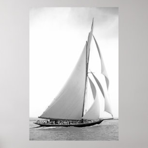 Affiche Yacht Britannia de coupeur
