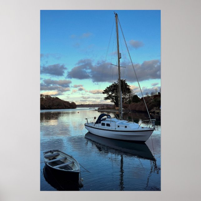 Affiche Yacht Crépuscule (Devant)