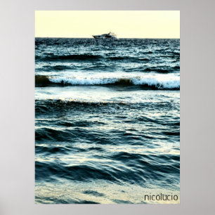 Affiche Yacht & Mer. Imprimer, Papier d'affiche de valeur