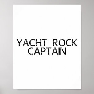 Affiche Yacht Rock Capitaine Funny Bateau Sailor Party Car