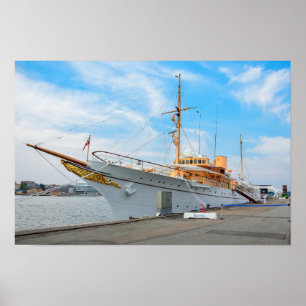 Affiche Yacht royal danois Dannebrog