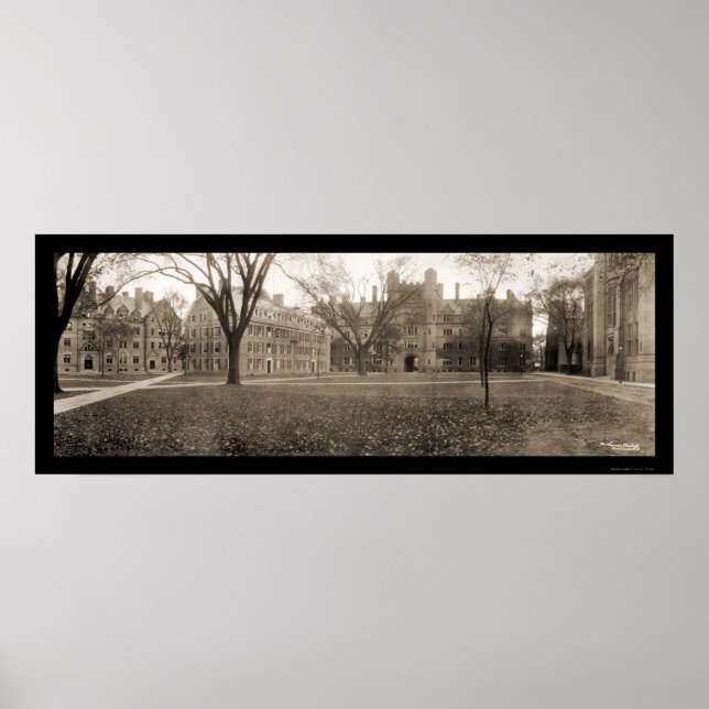 Affiche Yale, New Haven CT Photo 1909 (Devant)