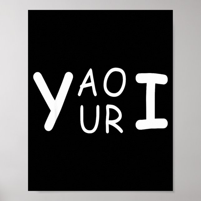 Affiche Yaouri vous êtes un jeu de mots drôle mème minimal (Devant)