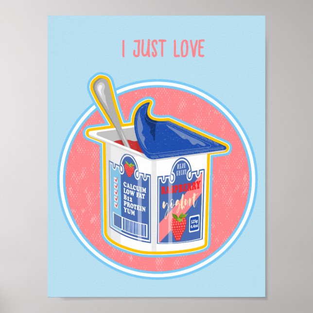 Affiche Yaourt aux airelles (Devant)