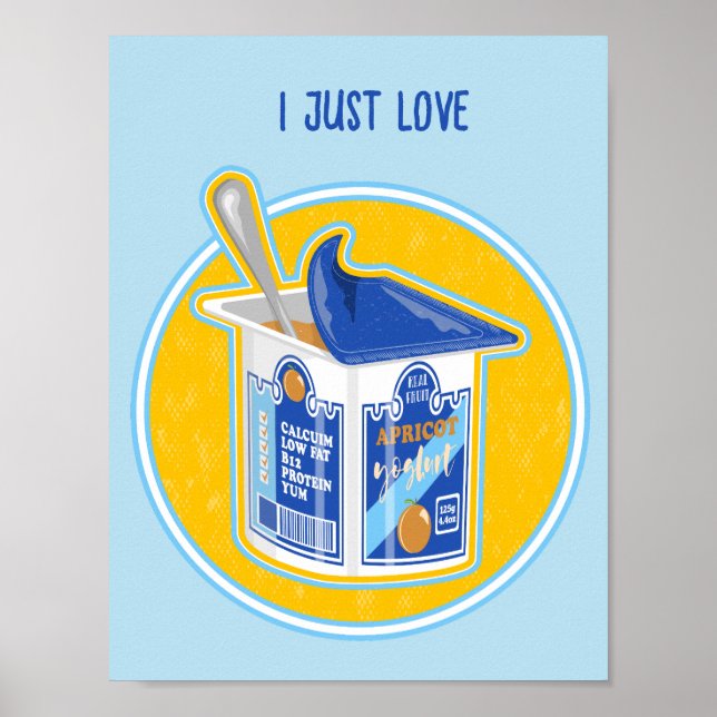 Affiche Yaourt d'abricot en pot (Devant)