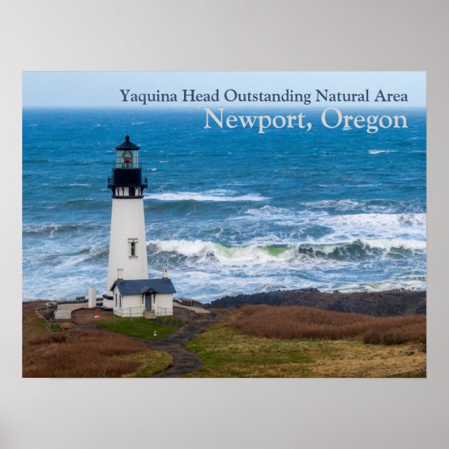 Affiche Yaquina Head Outstanding Natural Area Lighthouse (Devant)